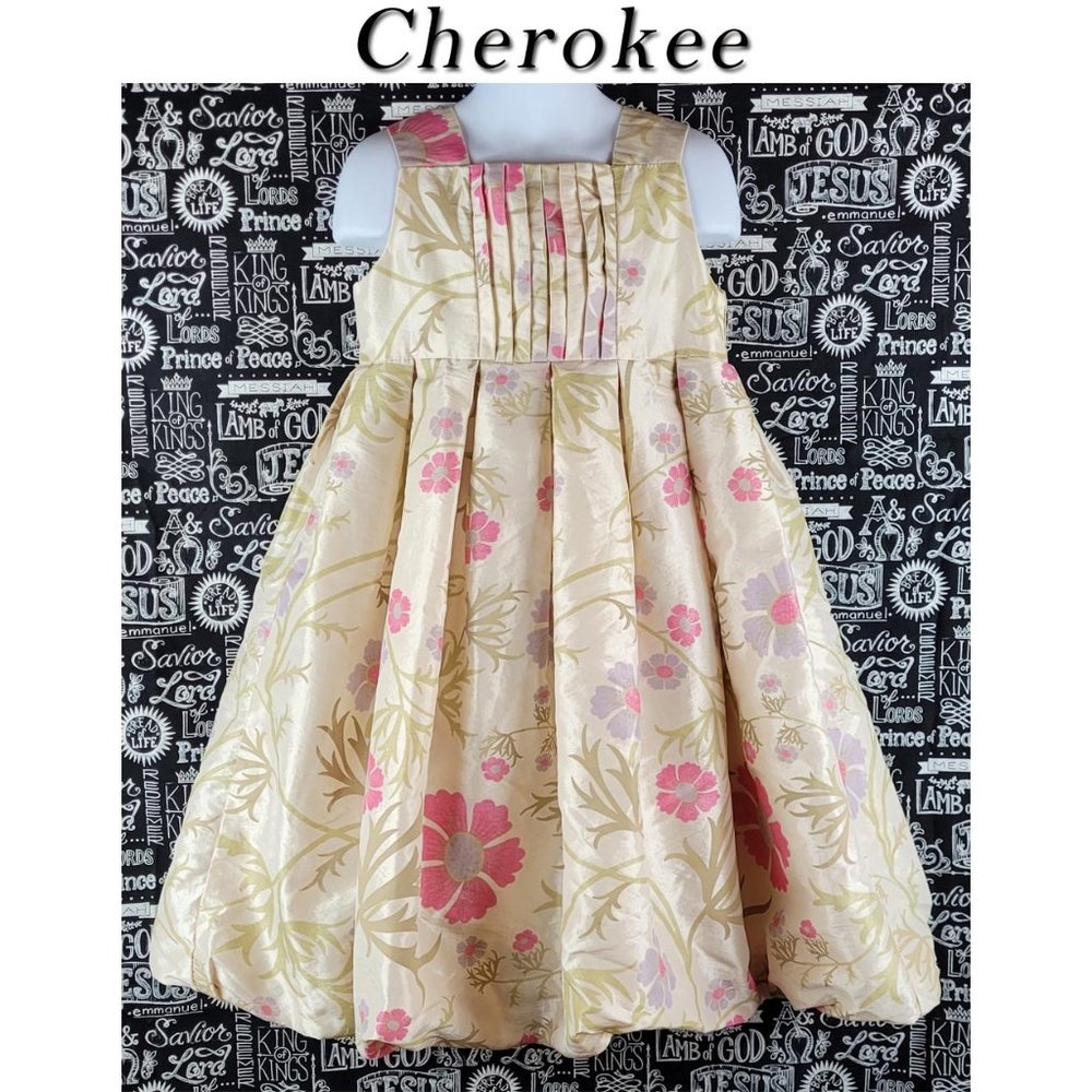 Cherokee Floral Bubble Hem Dress Size 5T